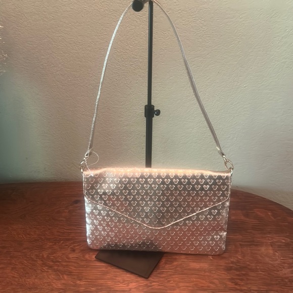 Disney Parks Mickey Mouse Rose Gold Shoulderbag/Clutch - Picture 1 of 11